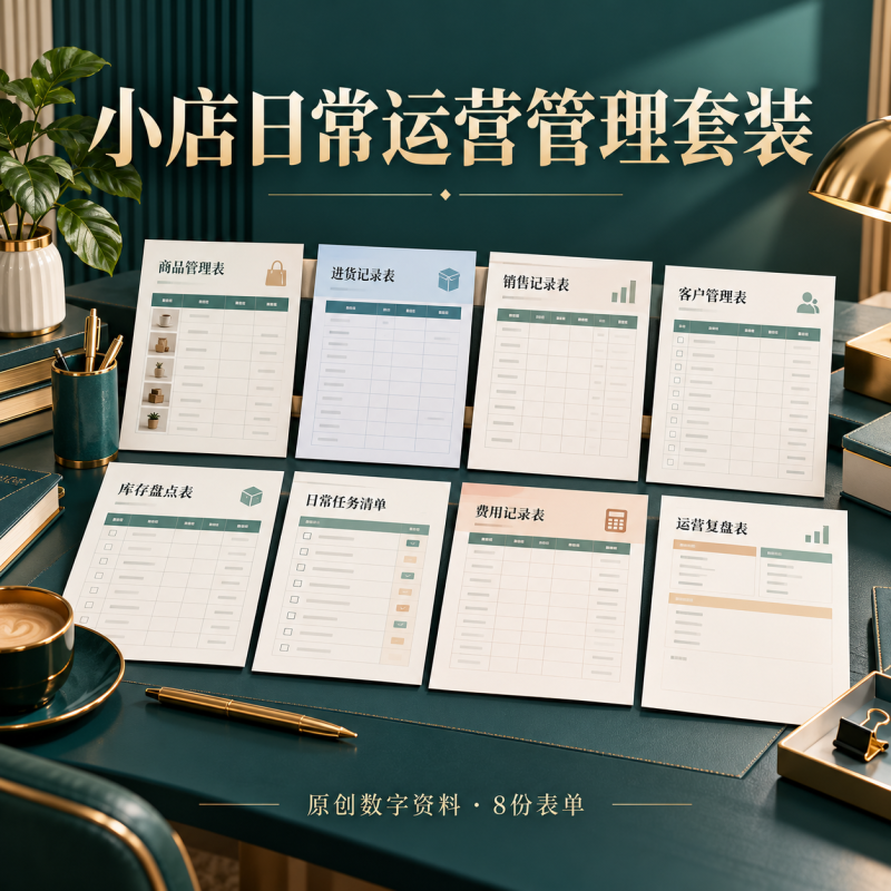 小店日常运营管理套装-星城博客