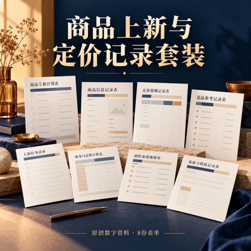 商品上新与定价记录套装-星城博客