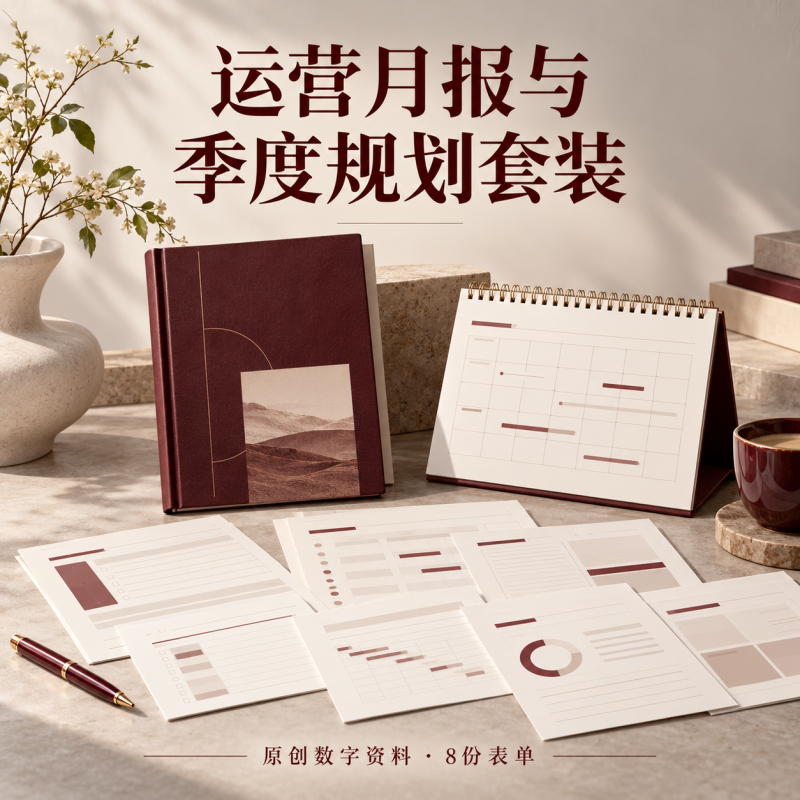 运营月报与季度规划套装-星城博客